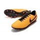 Scarpa Cuir Nike Tiempo Legend VIII Elite FG Arancione Nero