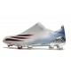 Scarpe Nuovo adidas X Ghosted + FG Argento Metallico Nero Core Scarlatto