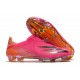 Scarpe Nuovo adidas X Ghosted + FG Rosa Shock Nero Core Arancione Acceso