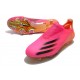 Scarpe Nuovo adidas X Ghosted + FG Rosa Shock Nero Core Arancione Acceso