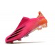 Scarpe Nuovo adidas X Ghosted + FG Rosa Shock Nero Core Arancione Acceso