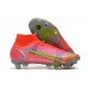 Nike Mercurial Superfly VIII Elite SG-Pro AC Cremisi Vivace Argento Metallico