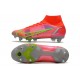 Nike Mercurial Superfly VIII Elite SG-Pro AC Cremisi Vivace Argento Metallico