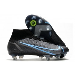 Nike Mercurial Superfly VIII Elite SG-Pro AC Nero Grigio Ferro