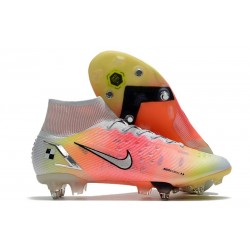 Nike Mercurial Superfly VIII Elite SG-Pro AC Bianco Argento Metallico Platino Puro