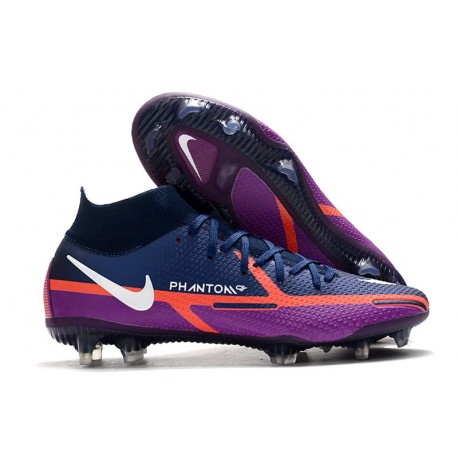 Nike Phantom Gt 2 Elite DF FG College Navy Bianco Viola Vivido