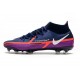 Nike Phantom Gt 2 Elite DF FG College Navy Bianco Viola Vivido