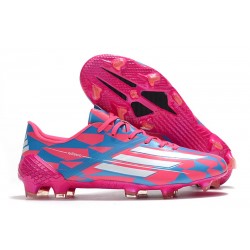 Scarpe ADIDAS F50 FG Ghosted Adizero FG Rosa Blu Bianco