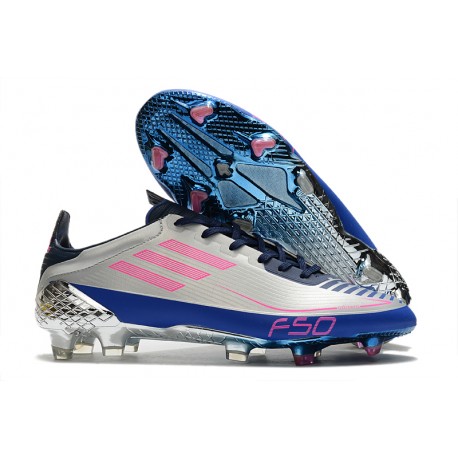 Scarpe ADIDAS F50 FG Ghosted Adizero FG Grigio Blu Rosa