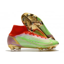 Nike Mercurial Superfly VIII Elite FG Verde Rosa Oro