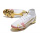 Nike Mercurial Superfly VIII Elite FG Bianco Rosa Oro