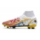 Nike Mercurial Superfly VIII Elite FG Ronaldo Bianco Rosso Blu Oro