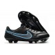 Nike Tiempo Legend IX Elite FG Scarpe Nero Grigio Ferro