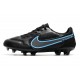 Nike Tiempo Legend IX Elite FG Scarpe Nero Grigio Ferro