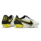 Nike Tiempo Legend IX Elite FG Scarpe Bianco Fumo Scuro Grigio Nero Giallo