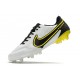 Nike Tiempo Legend IX Elite FG Scarpe Bianco Fumo Scuro Grigio Nero Giallo