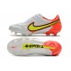 Nike Tiempo Legend IX Elite FG Scarpe Bianco Volt Cremisi Vivace