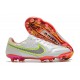 Nike Tiempo Legend IX Elite FG Scarpe Bianco Rosso Rosa