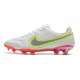 Nike Tiempo Legend IX Elite FG Scarpe Bianco Rosso Rosa