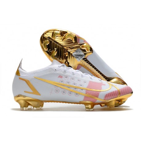 Nike Mercurial Vapor 14 Elite FG Vit Röd Guld