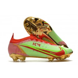 Nike Mercurial Vapor 14 Elite FG Grön Röd Guld