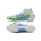 Nike Mercurial Superfly VIII Elite FG Bianco Blu Verde