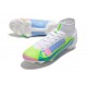 Nike Mercurial Superfly VIII Elite FG Bianco Blu Verde