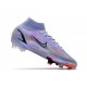 Nike Mercurial Superfly VIII Elite FG Mbappe Thistle Chiaro Argento Metallico