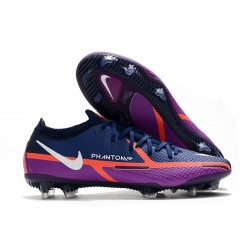 Nike Phantom Generative Texture 2 Elite FG College Navy Bianco Viola Vivido