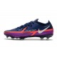 Nike Phantom Generative Texture 2 Elite FG College Navy Bianco Viola Vivido