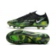 Nike Phantom Generative Texture 2 Elite FG Nero Metallic Platino Verde Strike