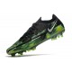 Nike Phantom Generative Texture 2 Elite FG Nero Metallic Platino Verde Strike