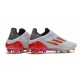 adidas X Speedflow+ FG Scarpa Bianco Ferro Metallizzato Rosso Solare