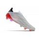 adidas X Speedflow+ FG Scarpa Bianco Ferro Metallizzato Rosso Solare