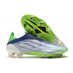 Adidas X Speedflow + FG Uomo Bianco Verde Screaming Sonic Ink