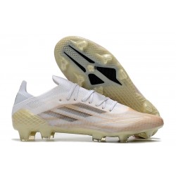 Scarpe da Calcio adidas X Speedflow.1 FG Bianco Nero Core Oro Metallico Melange