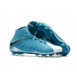 Scarpe da Calcio Nike Hypervenom Phantom III DF FG - Blu Bianco