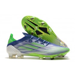 Scarpe da Calcio adidas X Speedflow.1 FG Adizero Bianco Verde Screaming Sonic Ink