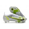 Nike Mercurial Vapor XIV Elite SG Anti-Clog Bianco Nero Metallic Argento Volt
