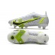 Nike Mercurial Vapor XIV Elite SG Anti-Clog Bianco Nero Metallic Argento Volt