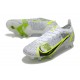 Nike Mercurial Vapor XIV Elite SG Anti-Clog Bianco Nero Metallic Argento Volt