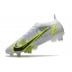 Nike Mercurial Vapor XIV Elite SG Anti-Clog Bianco Nero Metallic Argento Volt