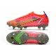 Nike Mercurial Vapor XIV Elite SG Cremisi Vivace Argento Metallico