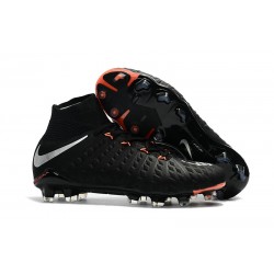 Scarpe da Calcio Nike Hypervenom Phantom III DF FG - Nero Metallico