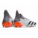 Scarpe adidas Predator Freak+ FG Bianco Ferro Metallizzato Rosso Solare