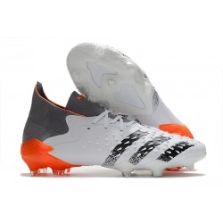 adidas Predator Freak.1 FG Uomo Bianco Ferro Metallizzato Rosso Solare