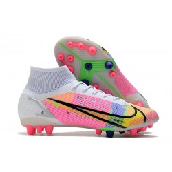 Nike Mercurial Superfly VIII Elite AG Pro Nike Mercurial Superfly 8 Elite AG PRO Bianco Rosa Nero