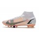 Nike Mercurial Superfly VIII Elite AG Pro Bianco Nero Cremisi Vivace Rosa Blast