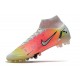 Nike Mercurial Superfly VIII Elite AG Pro Bianco Argento Metallico Platino Puro