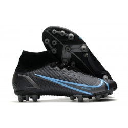 Nike Mercurial Superfly VIII Elite AG Pro Nero Grigio Ferro